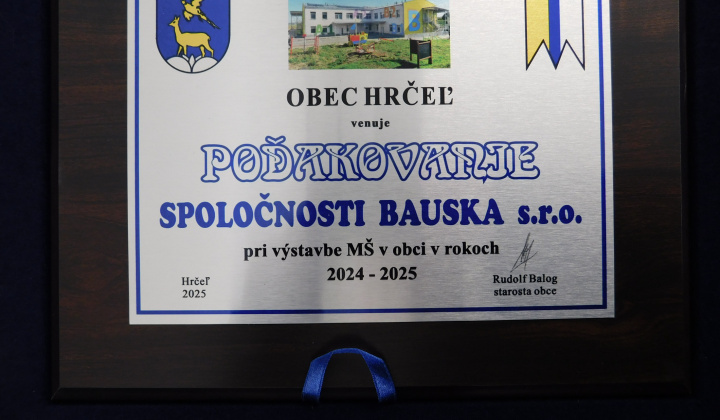 Ukončenie stavieb - Materská a Základná škola